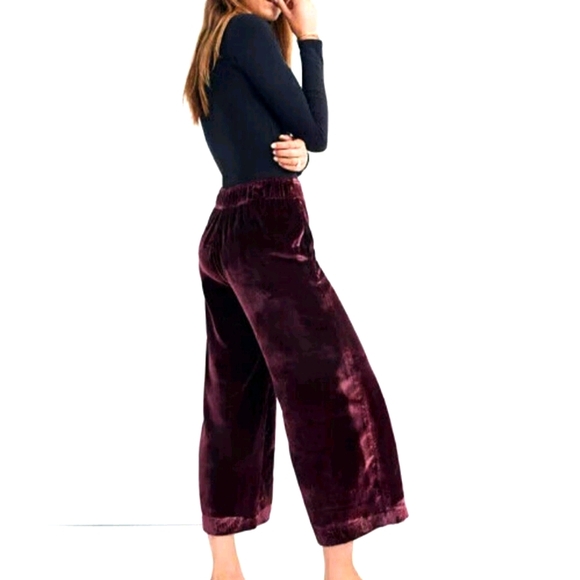 Madewell Pants - MADEWELL Huston Silk Velour Crop
